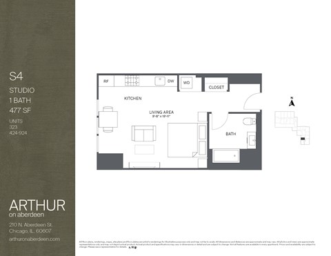 210 N Aberdeen St Studio-2 Beds Apartment for Rent - Photo Gallery 68